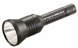 Super Tac Flashlight with Holster Uses 2 Lithium Batteries Black