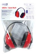 QM 24+ Earmuff Multiple Position Earmuff Red/Black Nosie Reducti