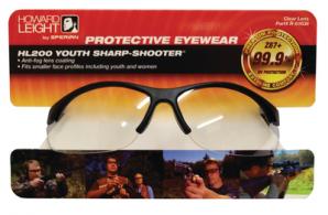 HL200 Anti-Fog Protective Eyewear Youth Size Clear Lens With Bla