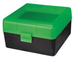 RS-100 Rifle Ammo Box .17 to .222 Magnum Clear Green/Black