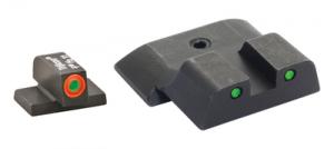 Ameriglo Spartan Tactical Set for Smith & Wesson Green Tritium Handgun Sight - SW-446