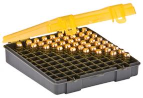 Flip Top Handgun Ammo Case 100 Round .40S&W/.45ACP/10mm Gray/Amber - 122700