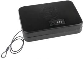 Personal Safe with Combination Lock and Security Cable Exterior Dimensions 9.5 x 6.5 x 2 Inches