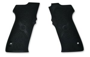 40/59 Series Full Size Hogue Grips With S&W Logo Black