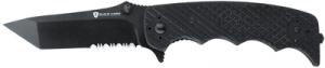 Black Label Stone Cold Tanto Tactical Folding Knife 3.75 Inch Tanto Blade Black G-10 Handle Boxed - 320113BL