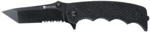 Black Label Stone Cold Spear Tactical Folding Knife 3.75 Inch Spear Point Blade Black G-10 Handle Boxed - 320114BL