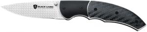Black Label Sliver G-10 Tactical Folding Knife 3 Inch Spear Point Blade Black G-10 Handle Boxed - 320132BL