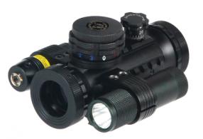 Stealth Tactical Illuminated Sight with Flash Light and Laser Matte Black Finish