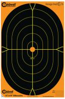 Caldwell Orange Peel Flake Off Oval Silhouette Targets 12x18 Inch 100 Per Package - 123665