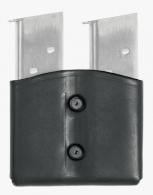 Leather Double Magazine Pouch for Double Stack Magazines 9mm/.40 Black - 420903BK