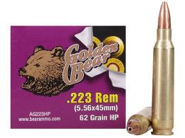 BEAR GOLDEN .223 Remington 62GR HP 20/25