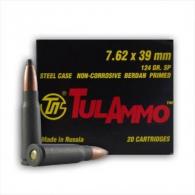 TULA 7.62X39 124GR FMJ 100/10