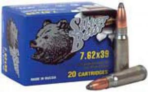 BEAR SILVER 7.62X39 SP 125GR 20RD BOX