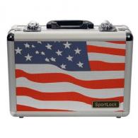 SPORTLOCK DBL PISTOL ALUMINUM CASE USA - 00430