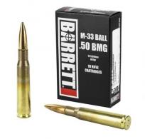 Barrett M33 Full Metal Jacket 50 BMG Ammo 10 Round Box