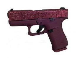 GLOCK 43X 9MM BLACK CHERRY GLITTER GUNZ