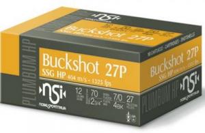 Main product image for NOBELSPORT AMMO 12GA. 2.75" #4 buckshot 10rd