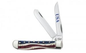 CASE TRAPPER 2BL 41/8" PATRIOTIC - 11200