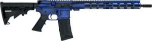 GLFA Battleworn 16" Royal Blue 223 Remington/5.56 NATO AR15 Semi Auto Rifle - GL15223BRYB