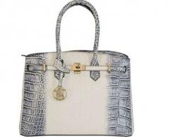 CAMELEON S&W CROC HANDBAG - 49636