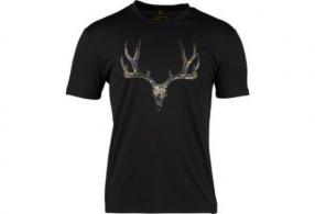Browning Ss Perf Camp Shirt Mule Deer Logo Black Large - 301479903