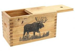 Sheffield Standard Pine Craft Box Moose Made In USA - 126501