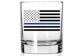 2 Monkey Whiskey Glass Thing Blue Flag (Police Flag) - 2M1025078S