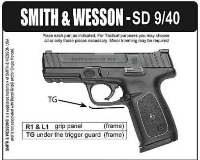 DECAL GRP S&W SD 9/40 RBR