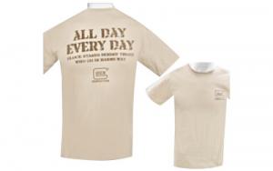 GLOCK EVERY DAY T-SHIRT SAND MED