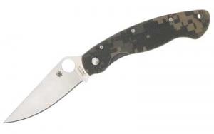 SPYDERCO MILITARY CAMO G-10 PLAINEDE - C36CPCMO