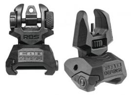 MAKO FRNT/REAR FLIP-UP SIGHT SET BLK - FRBS