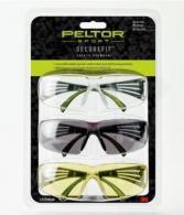 PELTOR SECUREFIT 400 EYE PROT 3-PACK - SF400-P3PK-6