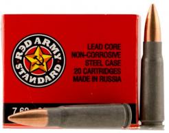 CENT ARMS 7.62X39 122GR FMJ 20/900