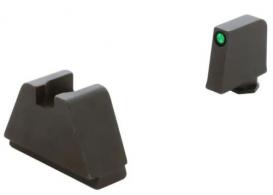 Ameriglo For Glock 4XL Optic Compatible Black Flat Rear Green Tritium Handgun Sight - GL-824
