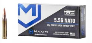 Maxim Defense Industries 556NATO 62GR TUI SBA 20/500 - MXM-49001