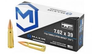 Maxim Defense Industries 762X39 117GR TUI SBA 20/200 - MXM-49003