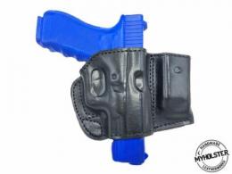 Black Taurus PT111 Millennium G2 Belt Holster with Mag Pouch Leather Holster - 14MYH107LP