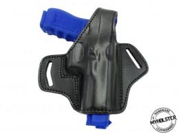 Black For Glock 34 OWB Thumb Break Right Hand Leather Belt Holster - 13MYH105LP_BL