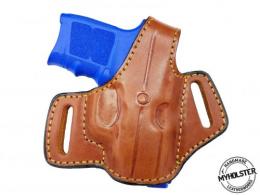 Brown / Left Smith & Wesson BODYGUARD .380 Right Hand OWB Thumb Break Black Leather Belt Holster - 35MYH105LP_BR_LH