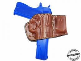 Brown Holster and Mag Pouch Combo - OWB Leather Belt Holster Fits  TISAS Classic 1911 - 8MYH107LP_BR