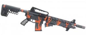 EMPEROR ARMS ORANGE FLAME GEN2 COBRA12 METAL MAG FED / 2 5rd MAGS PLUS CASE - COBRAM_ORANGEFLAME