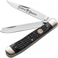 KNIFE, TS TRAPPER JIGGED BLACK BONE