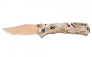 Knife, Trident Desert Camo 3.75"