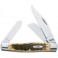 KNIFE, CV AMBER LARGE STOCKMAN - 204