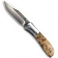 KNIFE, M4 BURL SCALES, STAINLESS - M4-02W