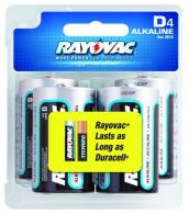 RAY-O-VAC ALKALINE BATTERY D 4PK - 813-4