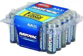 RAY-O-VAC ALKALINE BATTERY AA 30PK - 815-30E