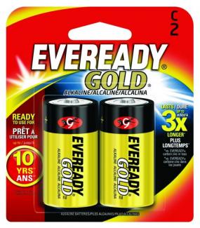 Eveready Gold Alkaline Batteries - A93BP-2