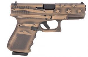 Glock G19 Gen3 Midnight Bronze Flag 9mm Pistol - UI1950204MBBWFLAG