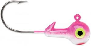 VMC Hard Ball Jig, Sinking 3/8 oz, #2/0 Hook, Pink Pearl, 4pk - HBJ38-PP